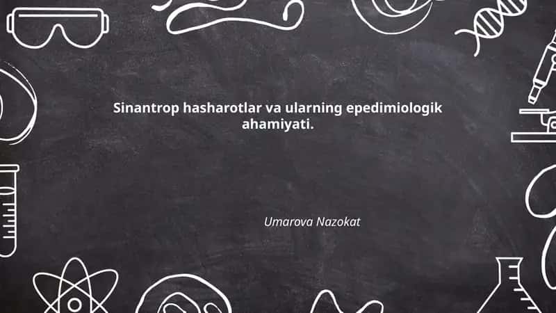Sinantrop hasharotlar va ularning epedimiologik ahamiyati