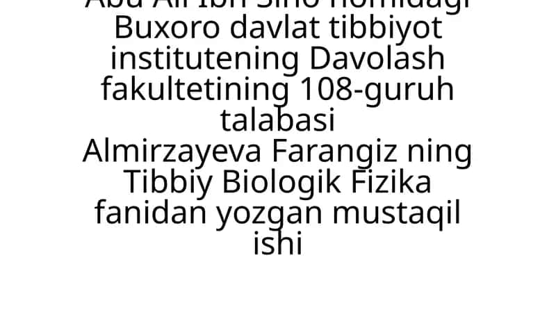 Materiyaning asosiy fizik omillar