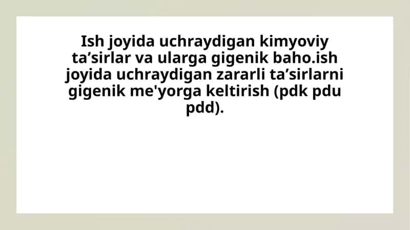 Kimyoviy taʼsirlar