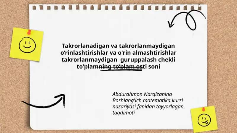 Boshlang'ich matematika kursi nazariyasi