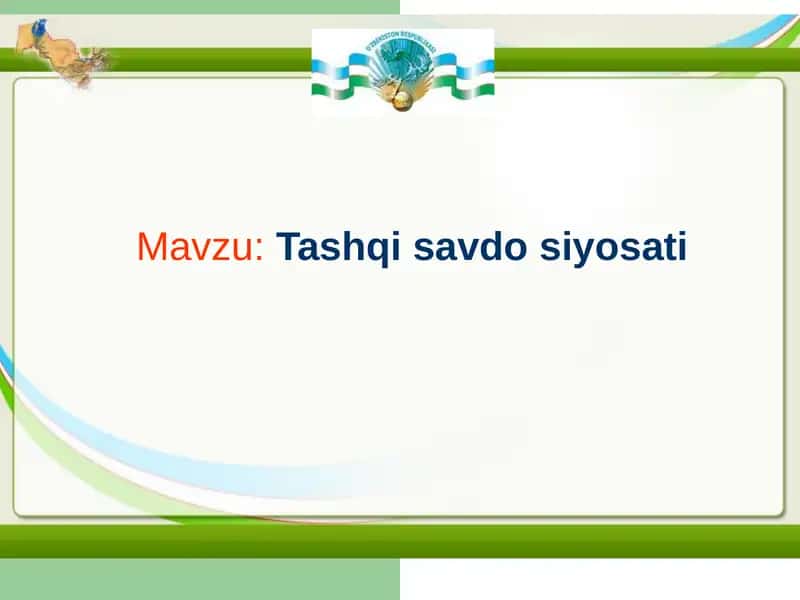 Tashqisavdosiyosati