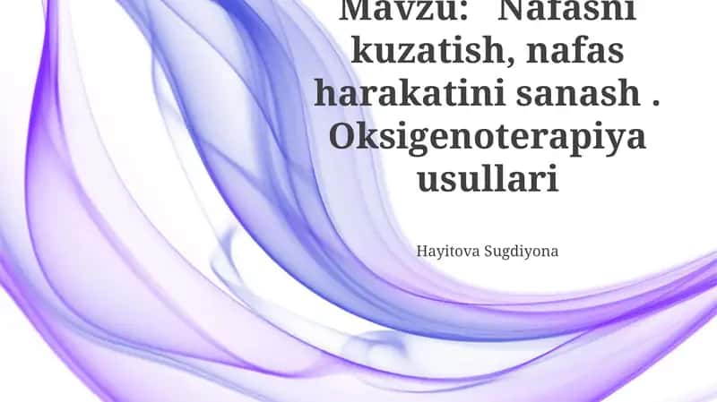 Nafas harakatlarini sanash