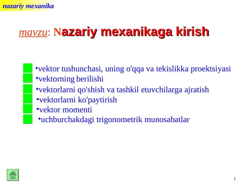 Nazariy mexanika