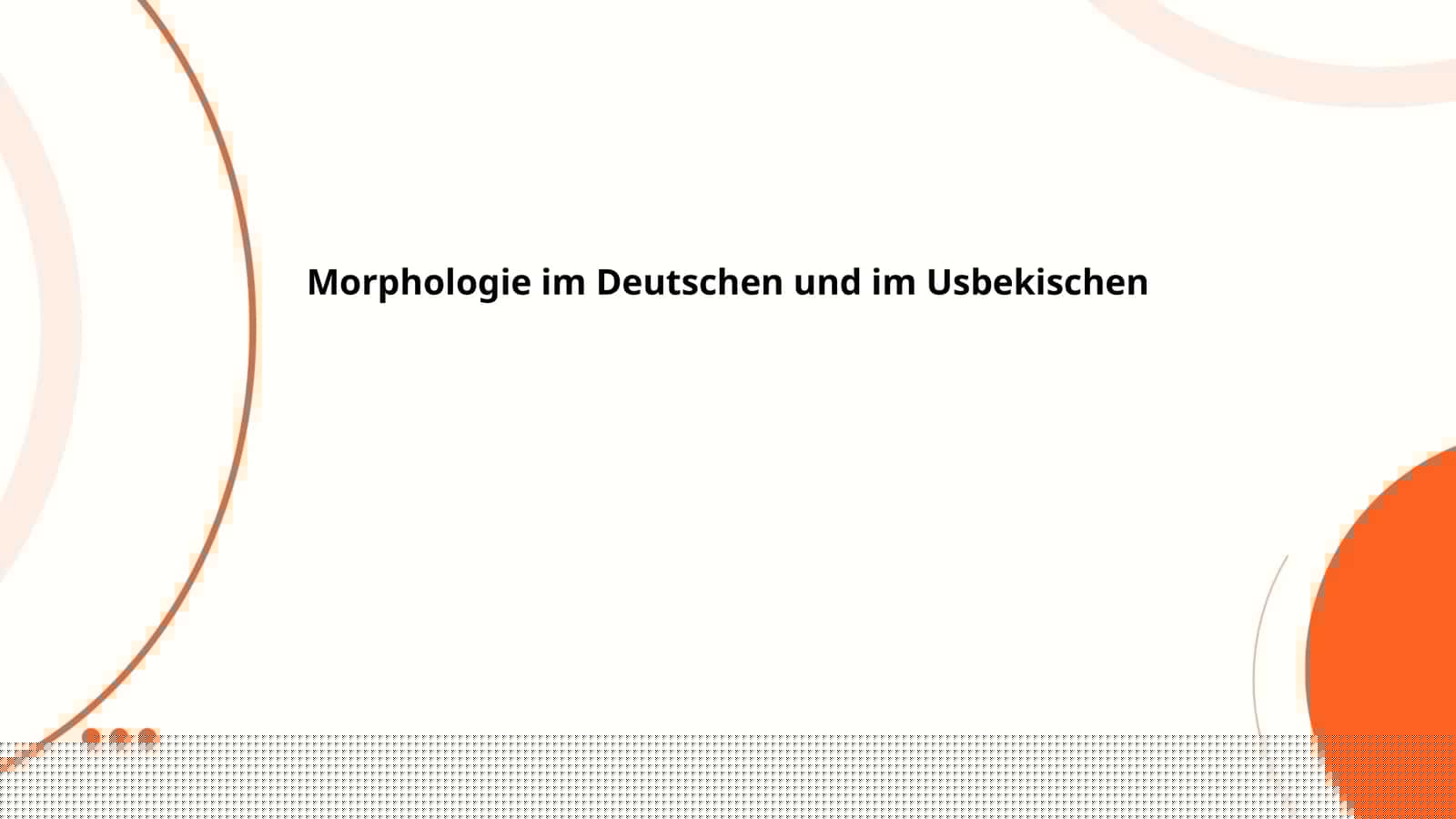 Nominalmorphologie im Deutschen