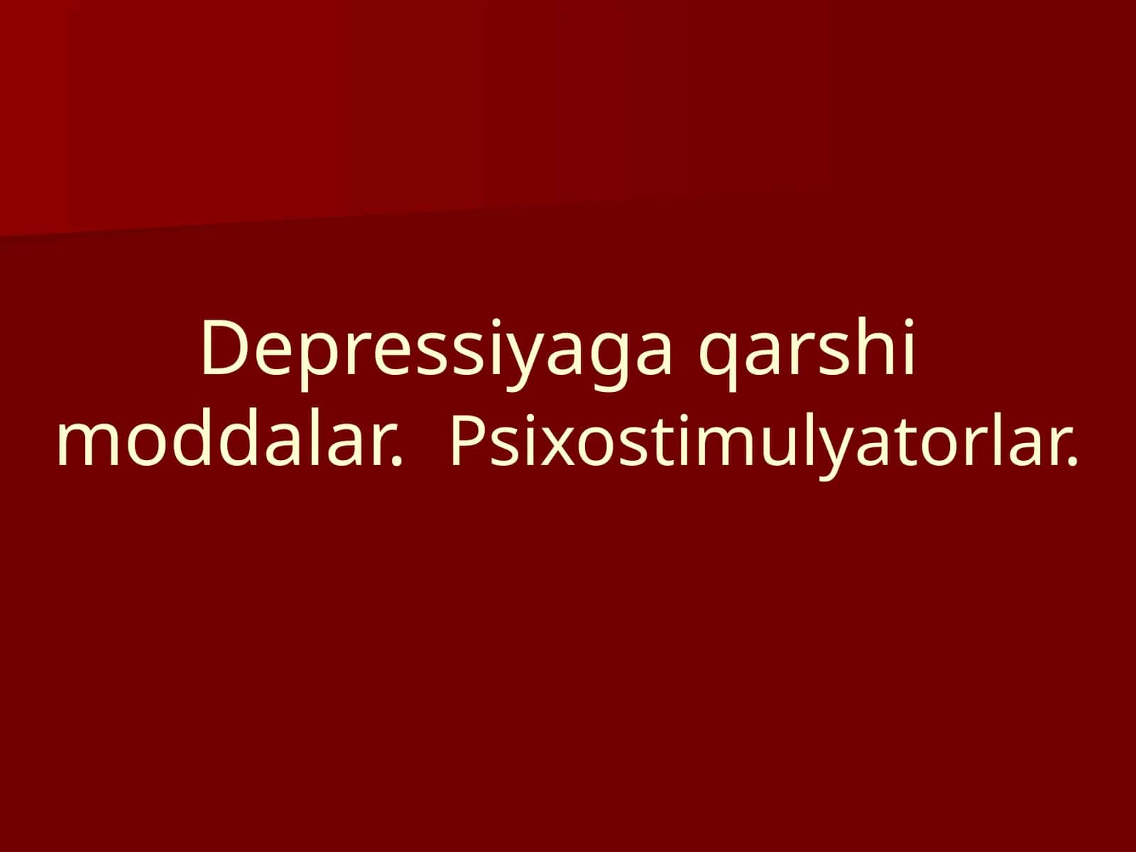 Antidepressantlar