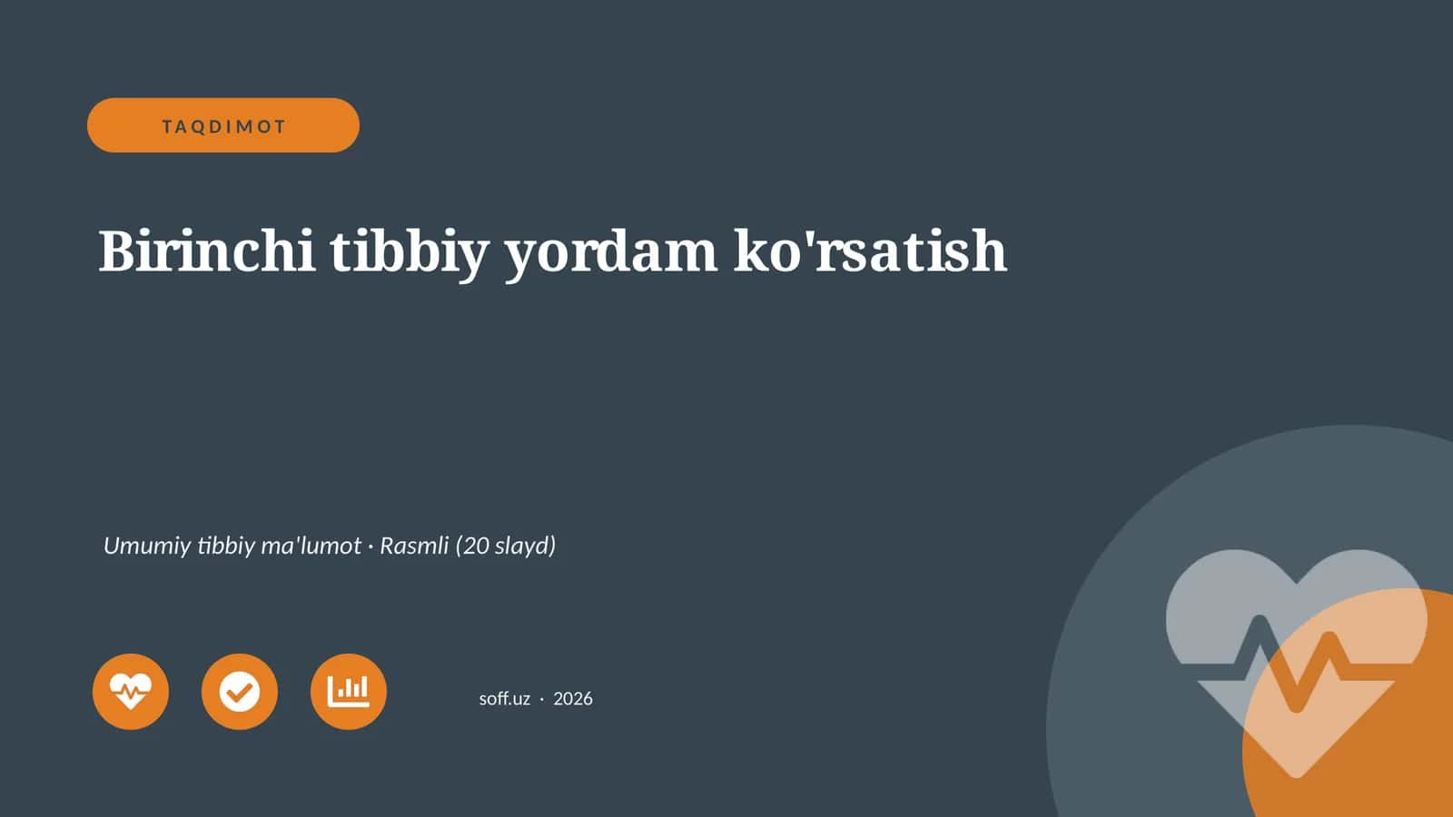 Birinchi tibbiy yordam ko'rsatish