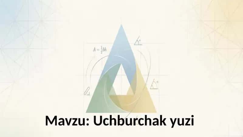 Uchburchak yuzi
