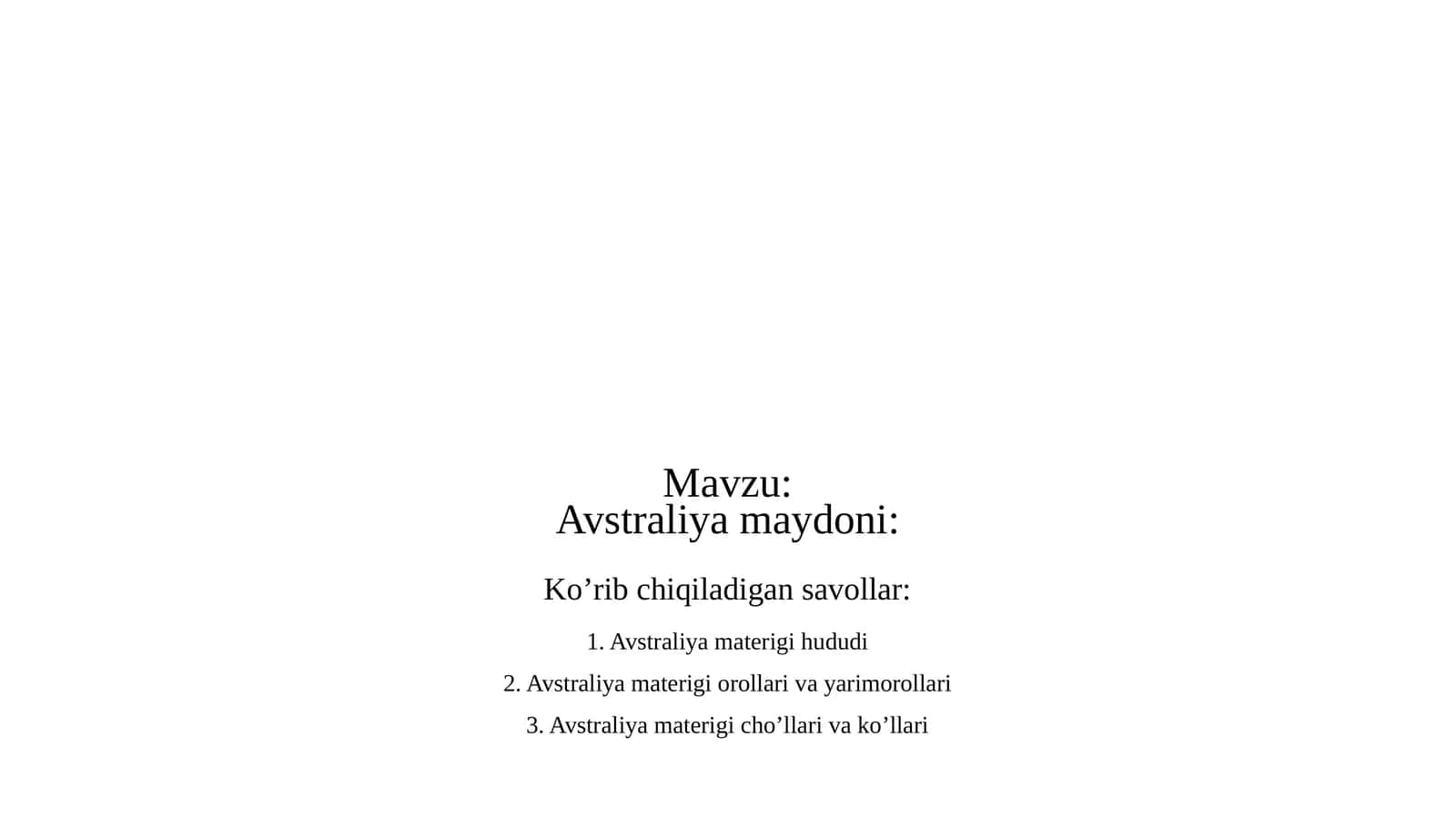 Avstraliya maydoni