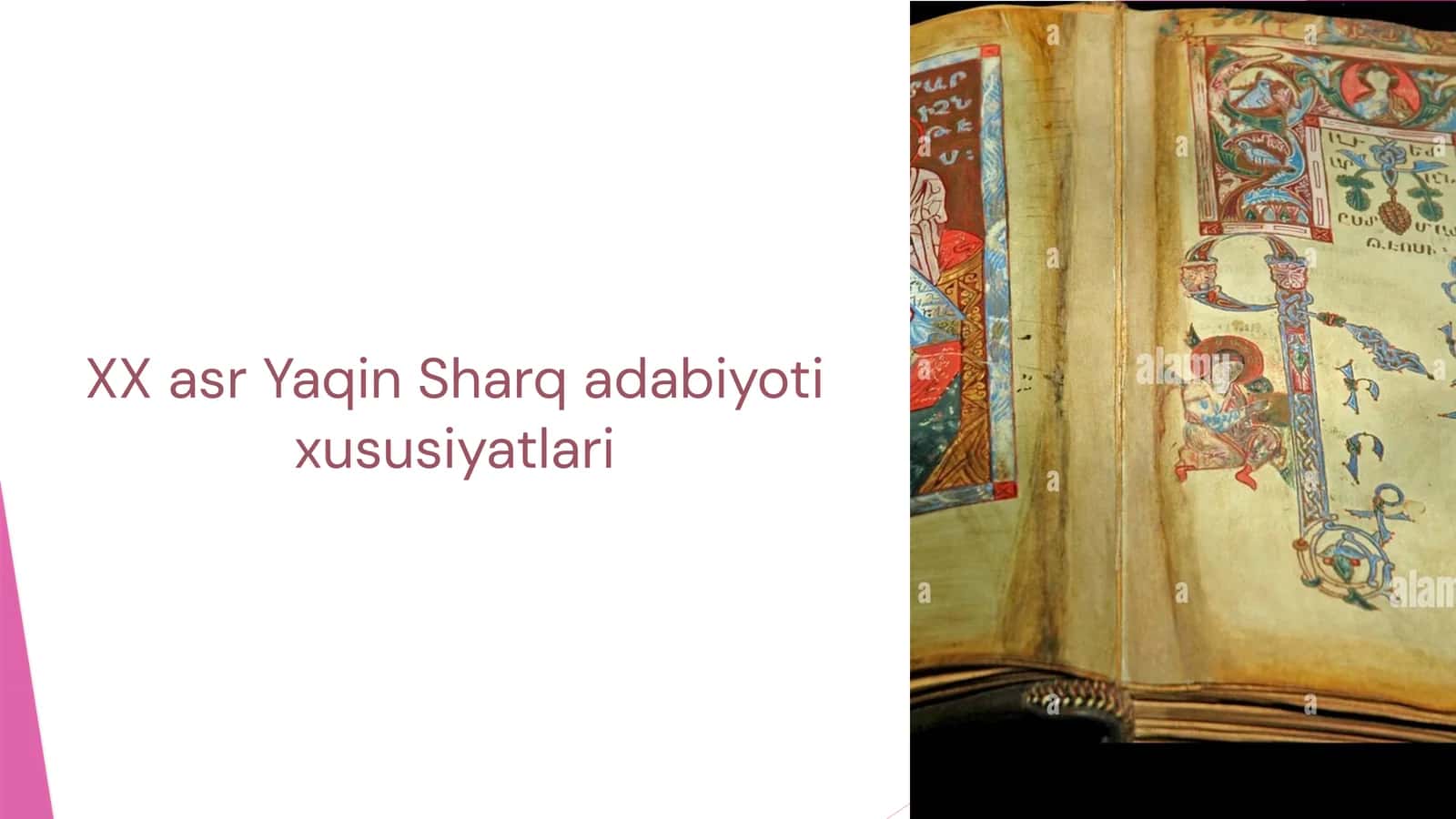 XX asr Yaqin Sharq adabiyoti xususiyatlari