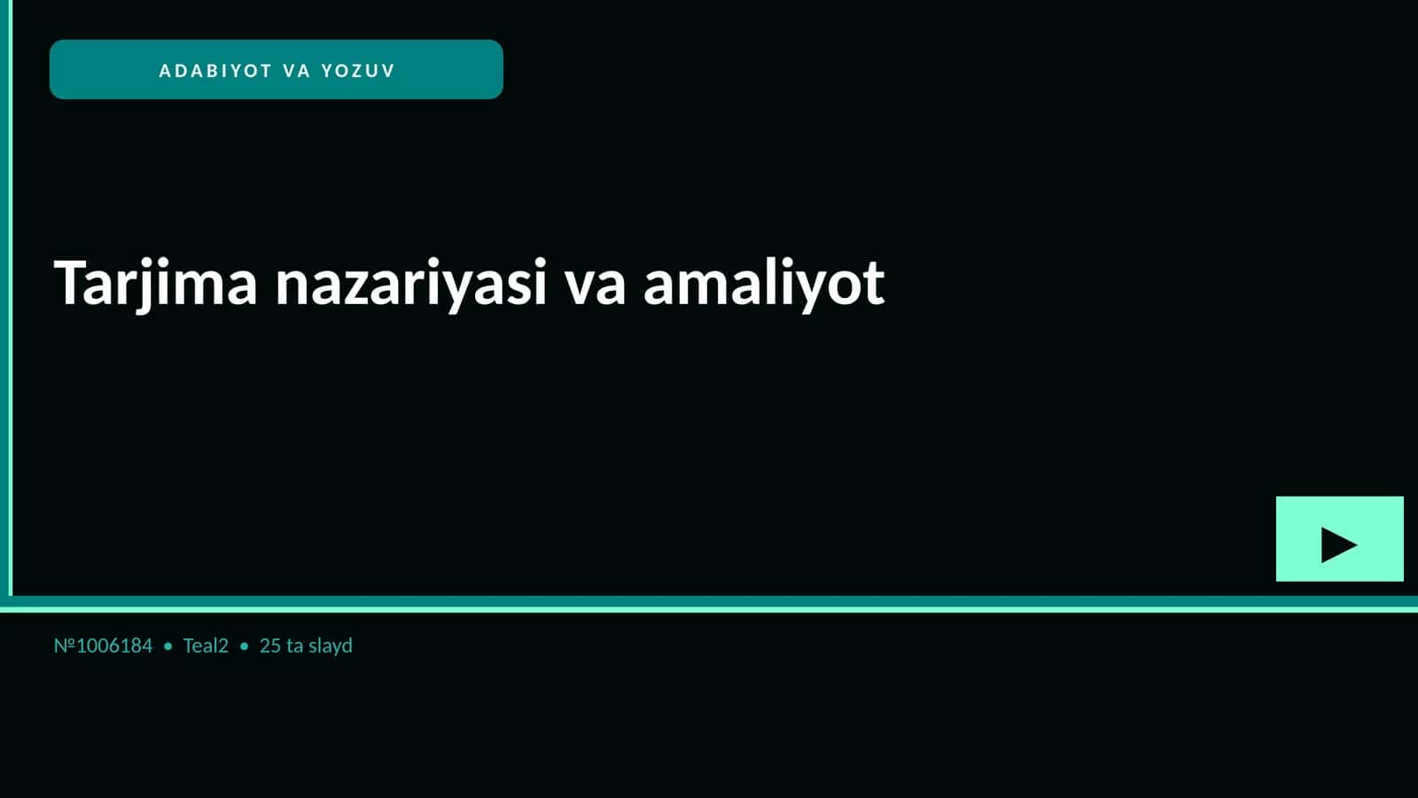 Tarjima nazariyasi va amaliyot
