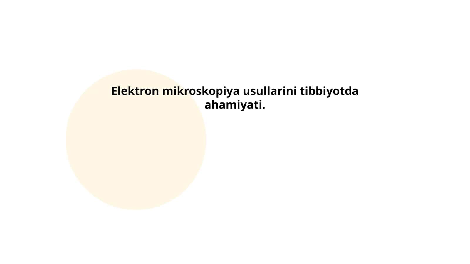 Elektron mikroskopiya usullarini tibbiyotda ahamiyati