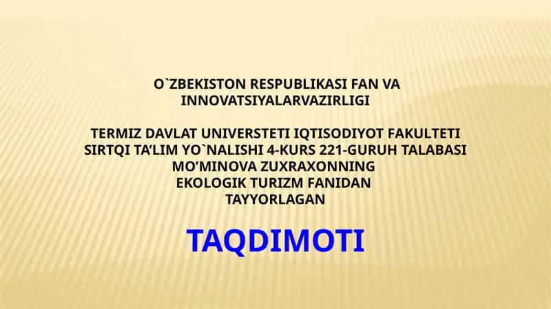 O'zbekiston tabiiy gorliklari