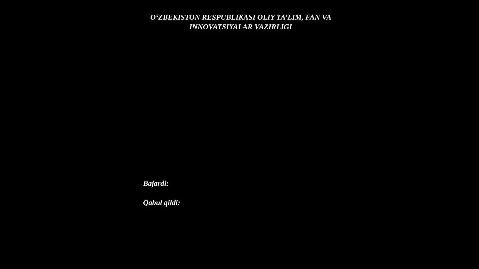 Parallelishlovberishkutubxonalarisamaradorliginibaholash