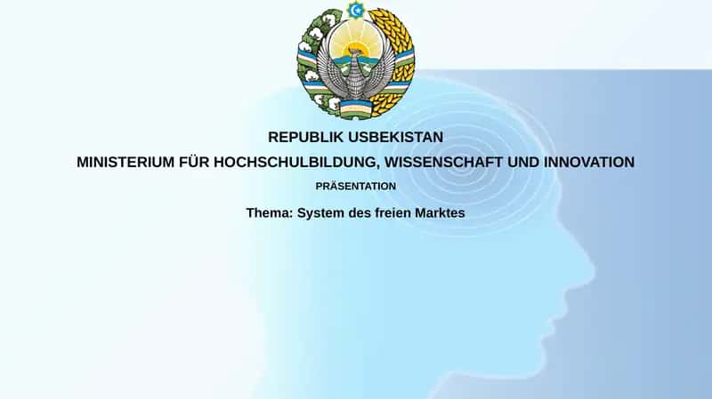 System des freien Marktes