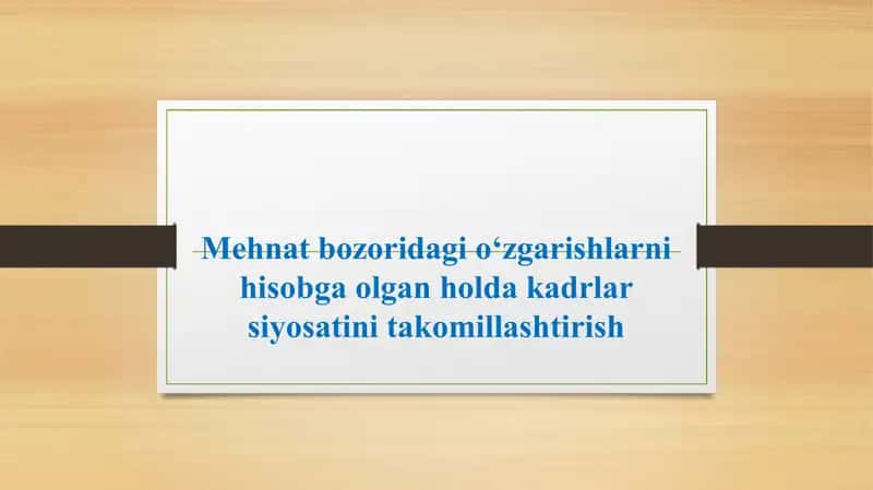 Mehnat bozori