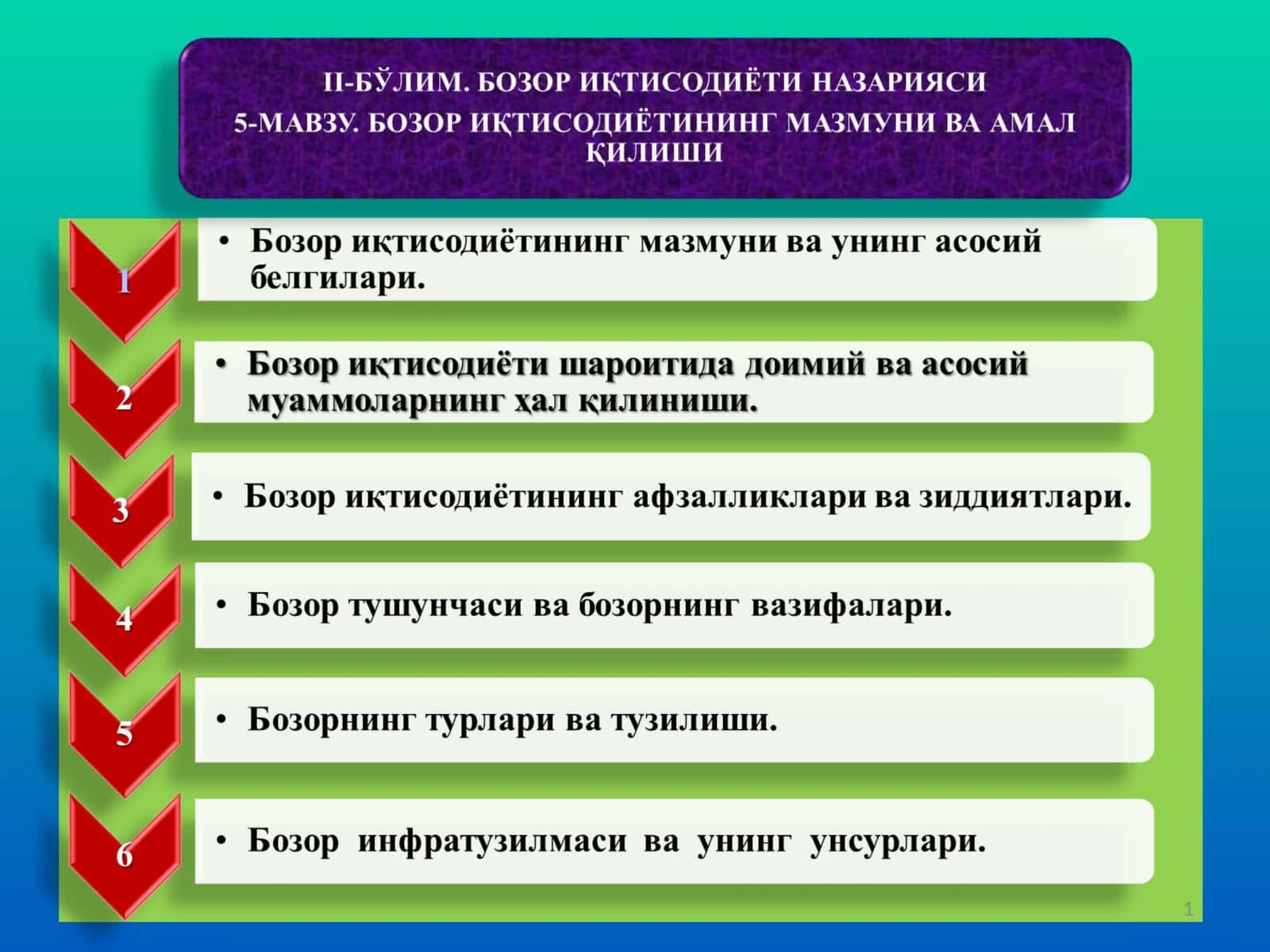 Бозор иқтисодиёти