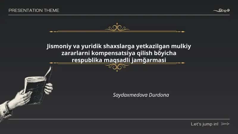 Jismoniy va yuridik shaxslarga yetkazilgan mulkiy zararlarni kompensatsiya qilish bõyicha respublika maqsadli jamğarmasi