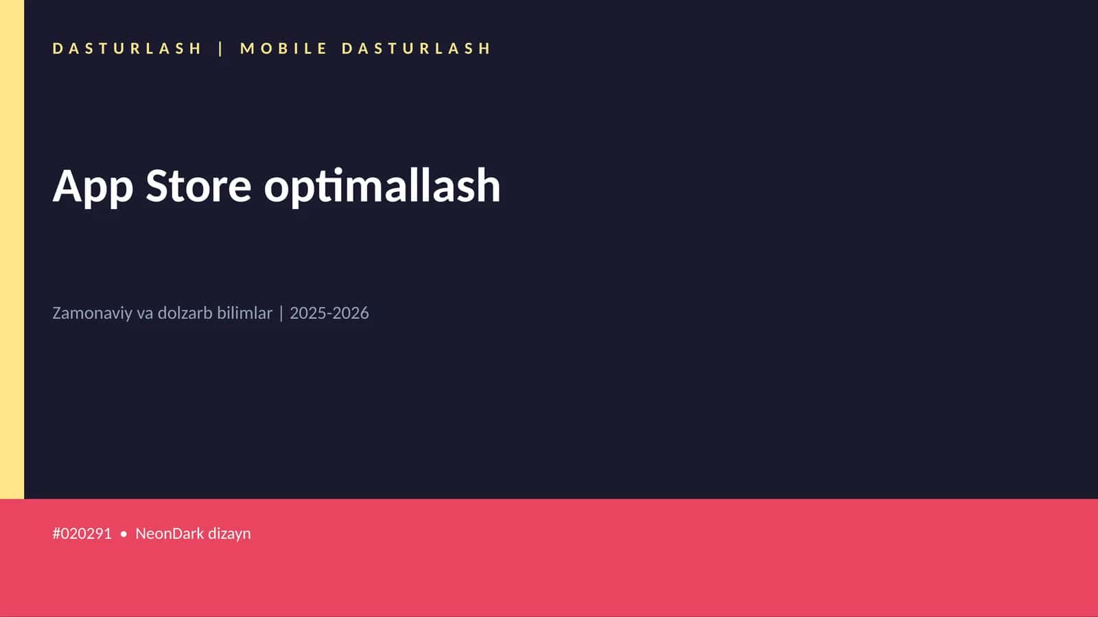 App Store optimallash