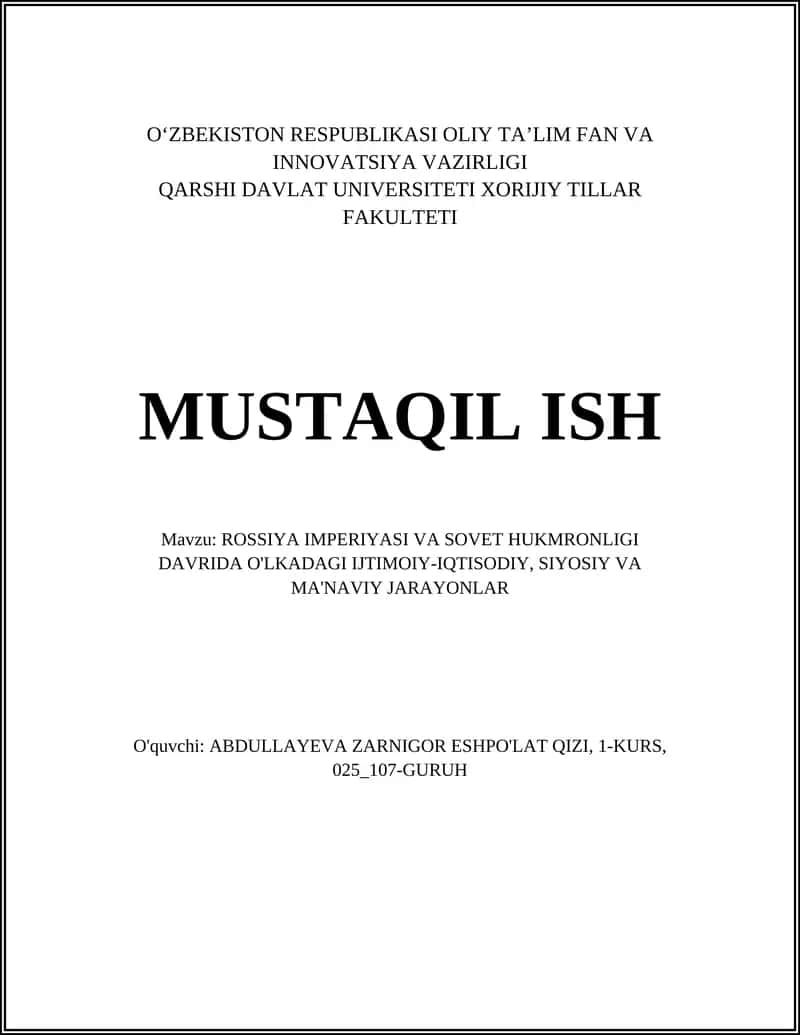 Yer islohotlari va dehqonchilik strukturasi o‘zgarishi