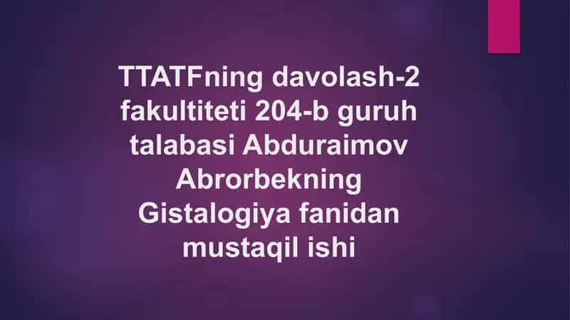 Ta'm bilish a'zosi
