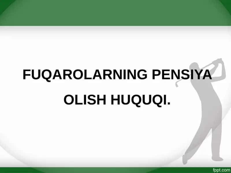 FUQAROLARNING PENSIYA OLISH HUQUQI