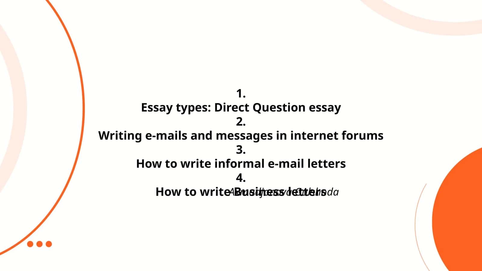 Essay types: Direct Question essay