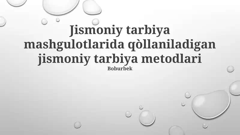 Musobaqa Usullari