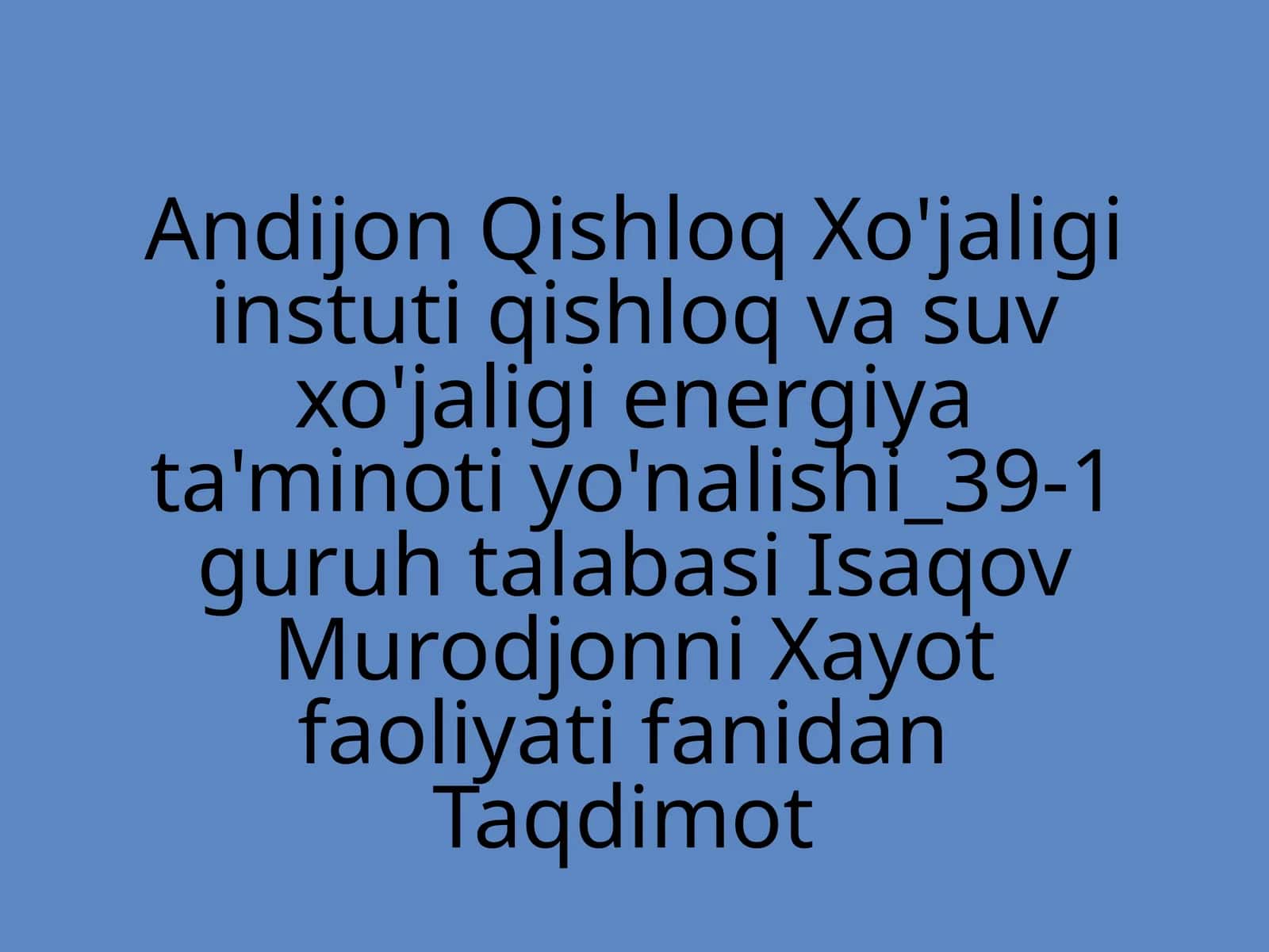 Odamlarvahayvonlarningommaviyyuqumlikkasalanishdaaholinigharakati