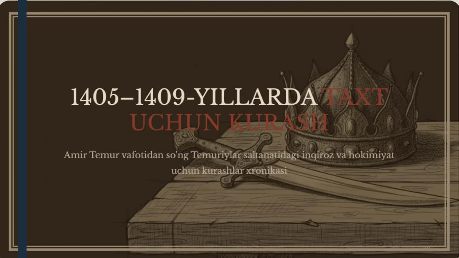 Amir Temurning o'g'illari va nabiralari