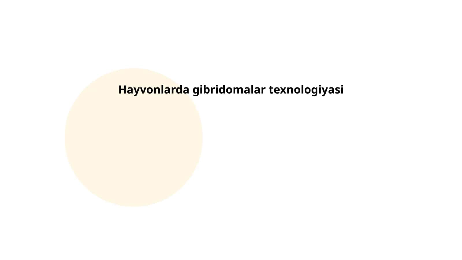 Hayvonlarda gibridomalar texnologiyasi