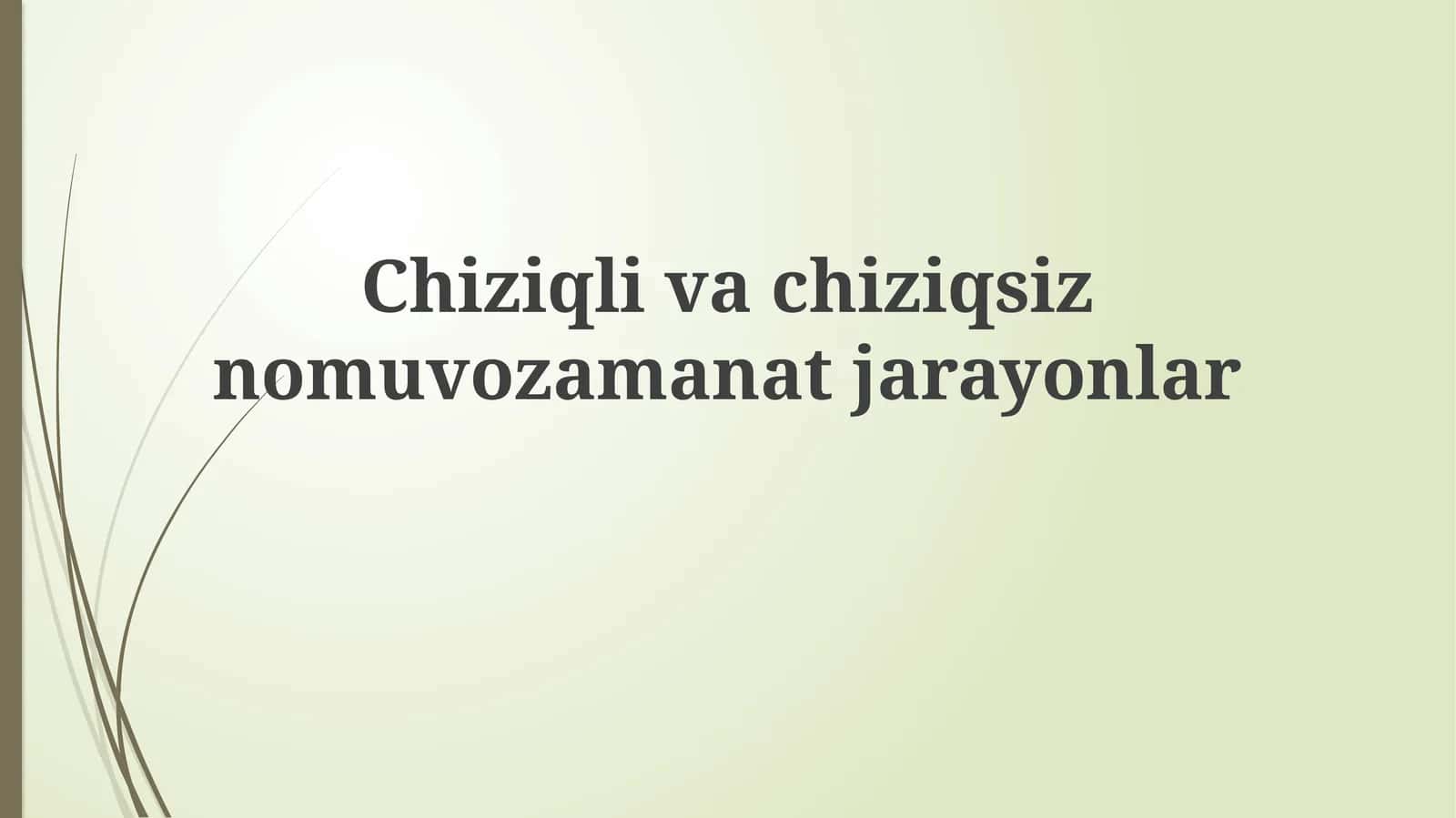 Chiziqli va chiziqsiz qaytmas jarayonlar termodinamikasining rivojlanishiga kirish