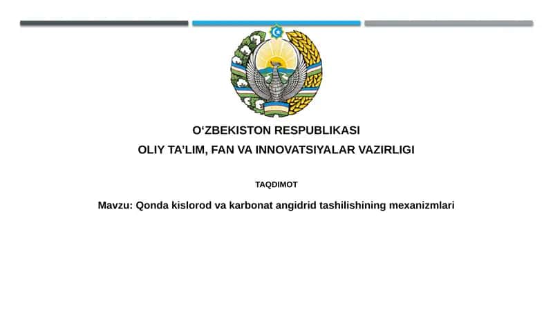 Qondaki s'orod va karbonat angidrid tashilishining mexanizmlari