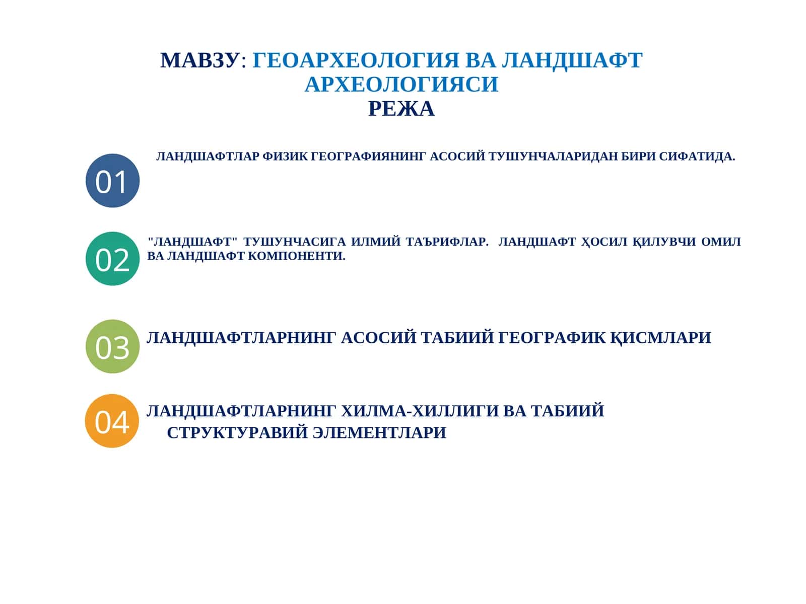 Геоархеология ва ландшафт археологияси
