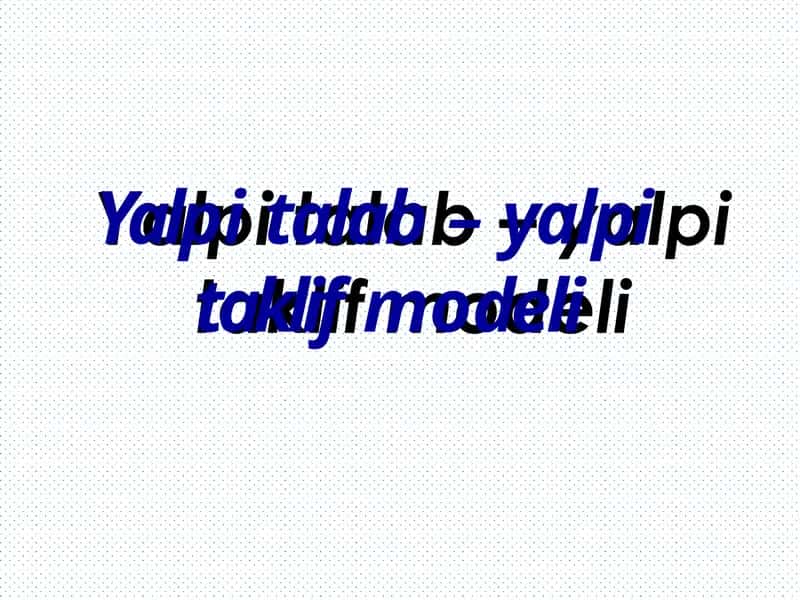 Yalpitalab–yalpitaklifmodeli