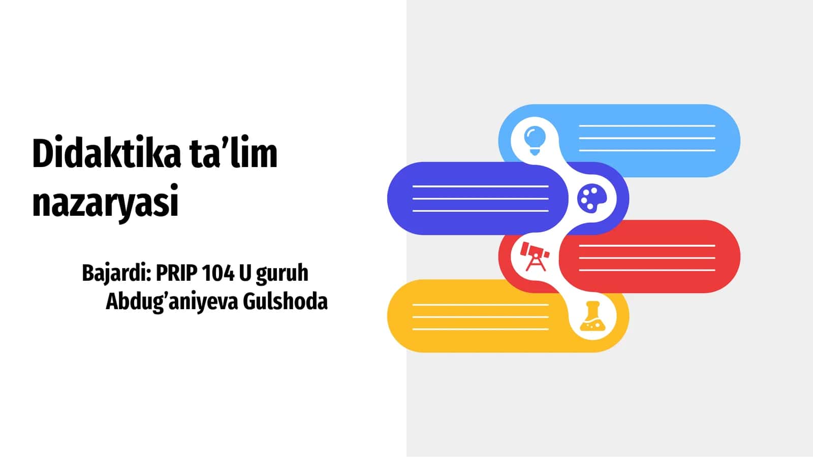 Didaktika taʼlim nazaryasi