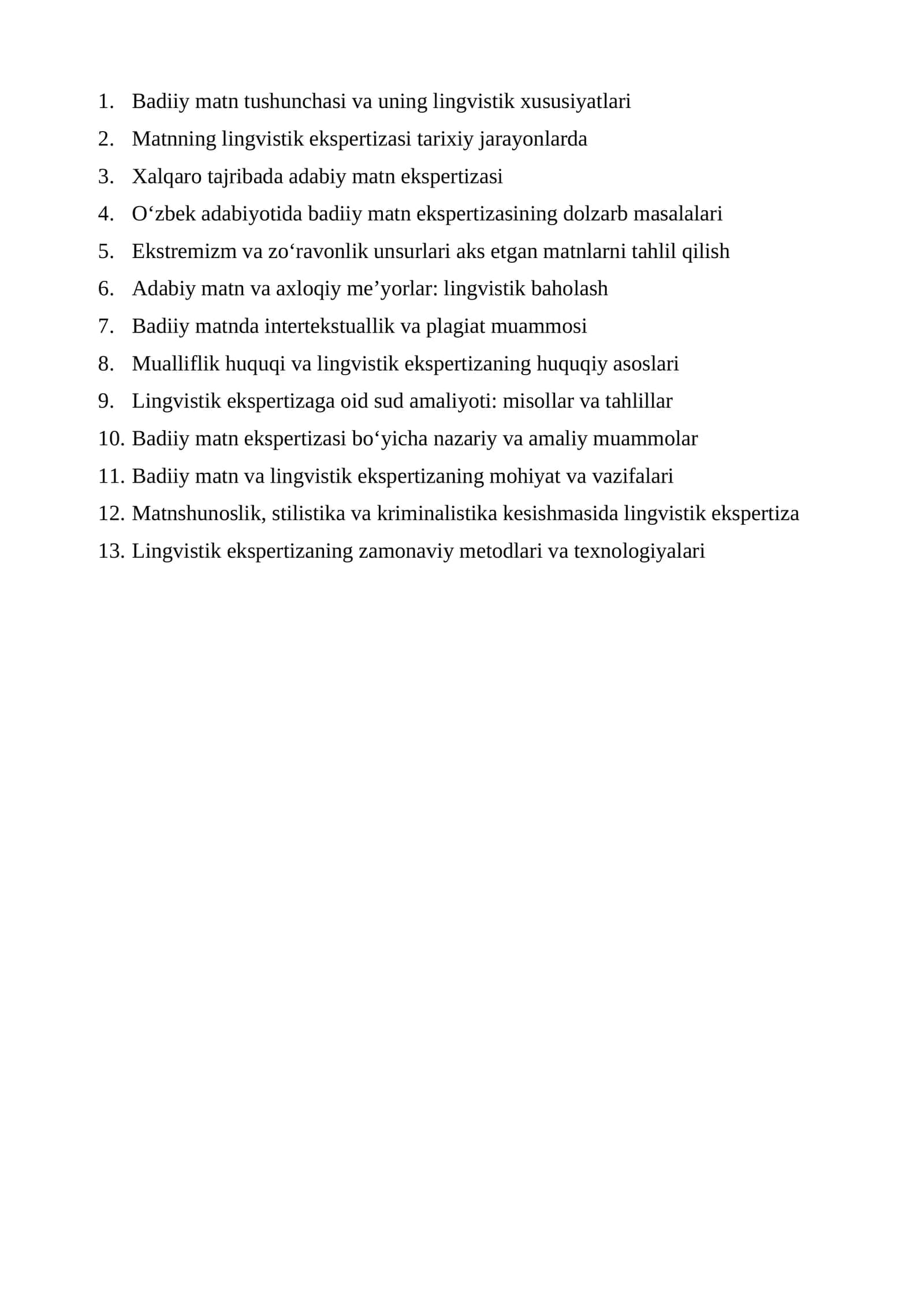 Badiiy matn tushunchasi va uning lingvistik xususiyatlari