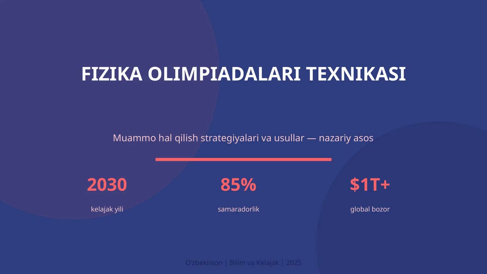 FIZIKA OLIMPIADALARI TEXNIKASI