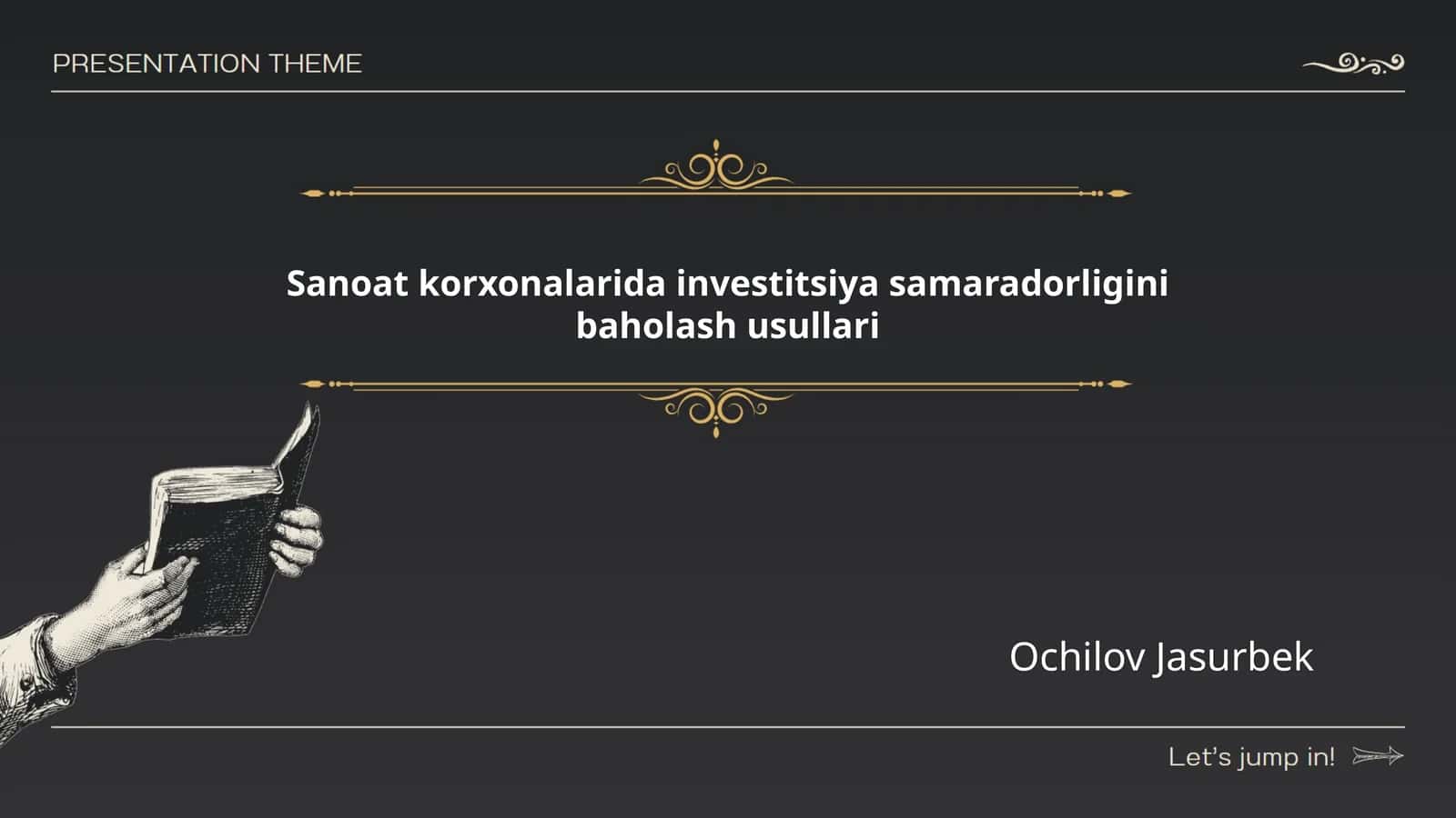 Sanoat korxonalarida investitsiya samaradorligini baholash usullari