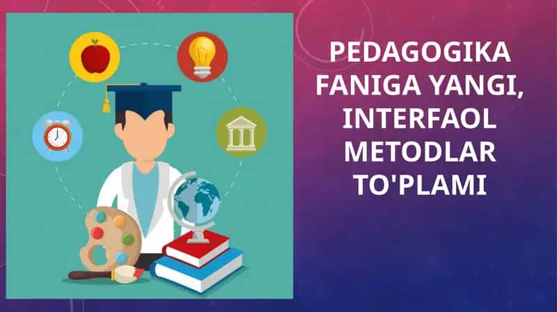 Pedagogika faniga yangi, interfaol metodlar to'plami