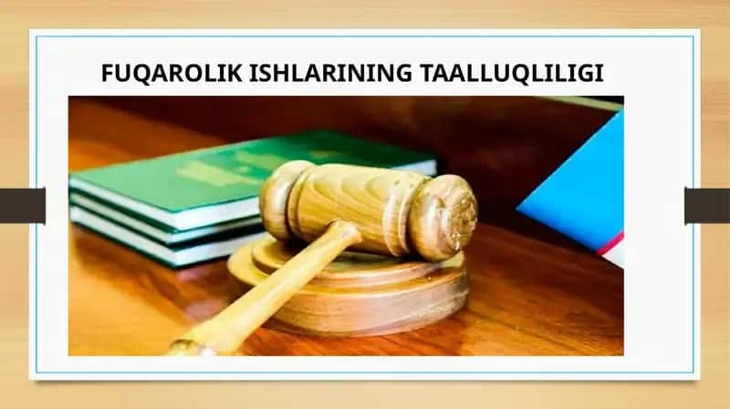 Fuqarolik ishlarining taalluqliigi