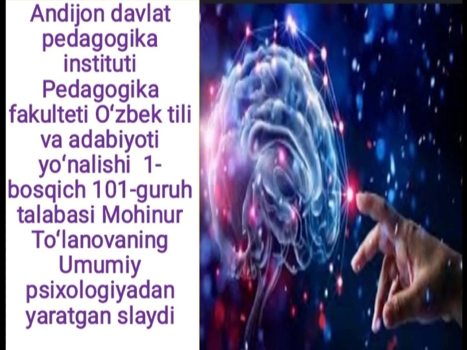 ILK O’SPIRINLIK YOSHI DAVRIDA PSIXIK RIVOJLANISH XUSUSIYATLARI