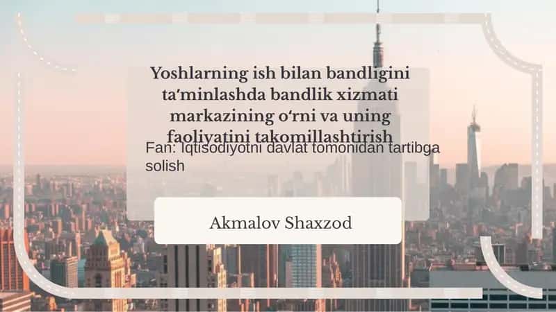 Bandlik xizmati markazi