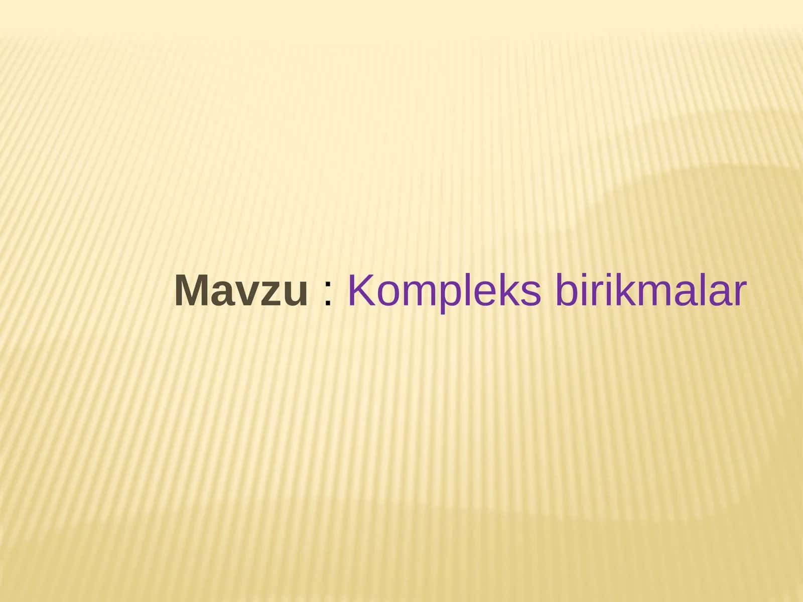Kompleks birikmalar