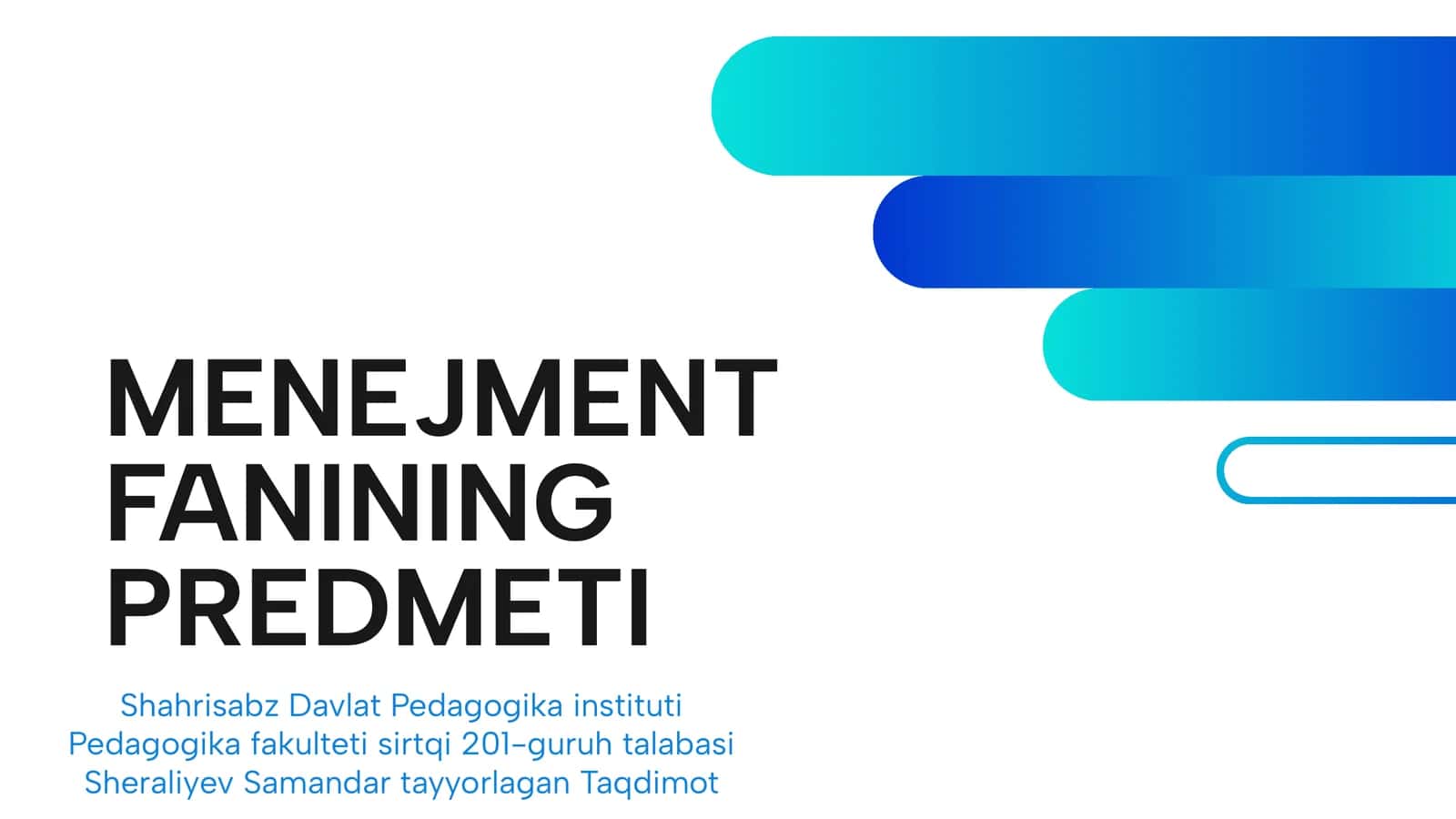 MENEJMENT FANINING PREDMETI
