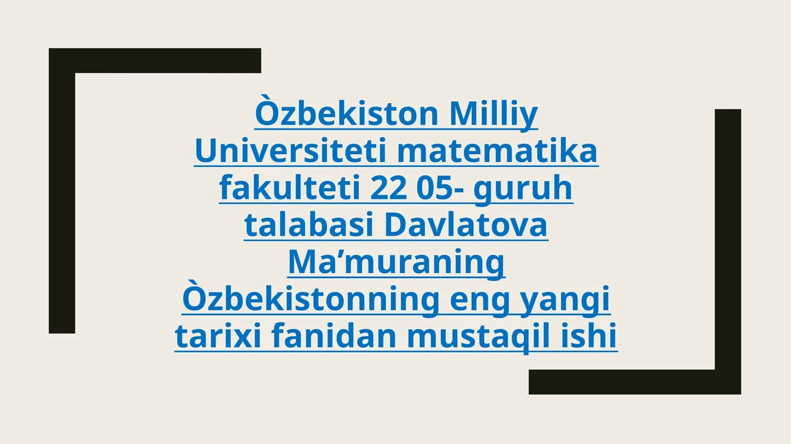 Òzbek davlatchiligining tarixiy bosqichlari
