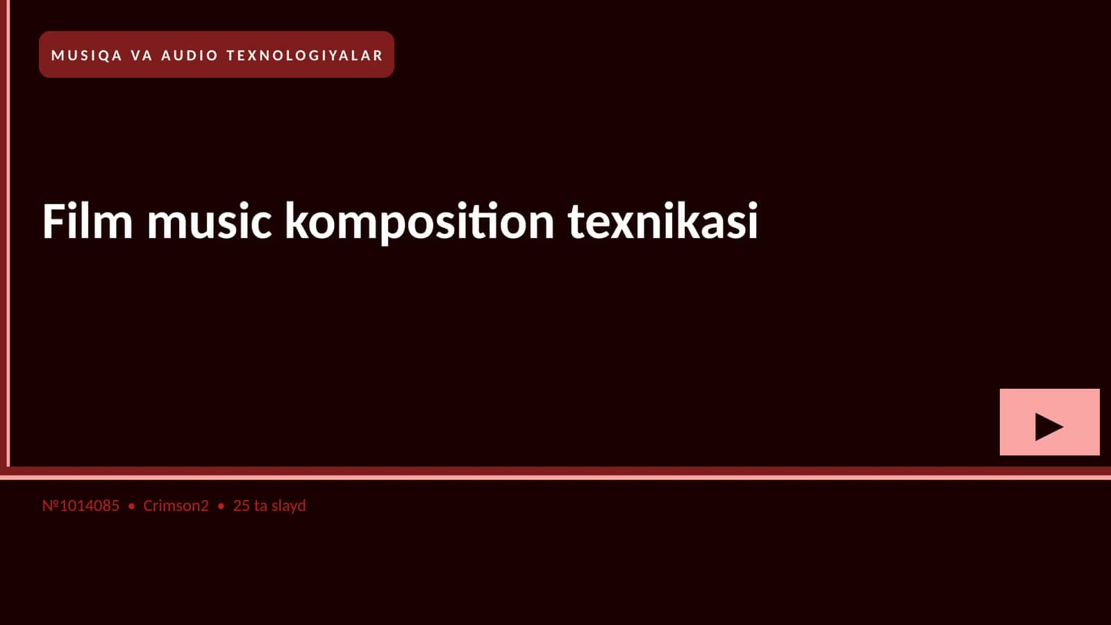 Film music komposition texnikasi