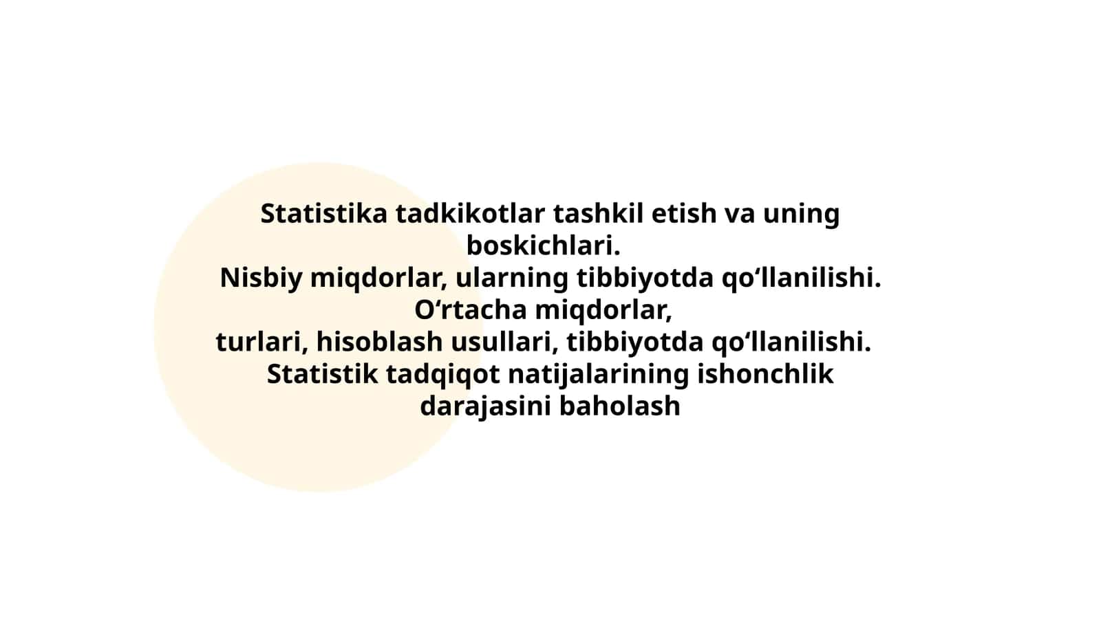 Statistika tadkikotlar tashkil etish va uning boskichlari