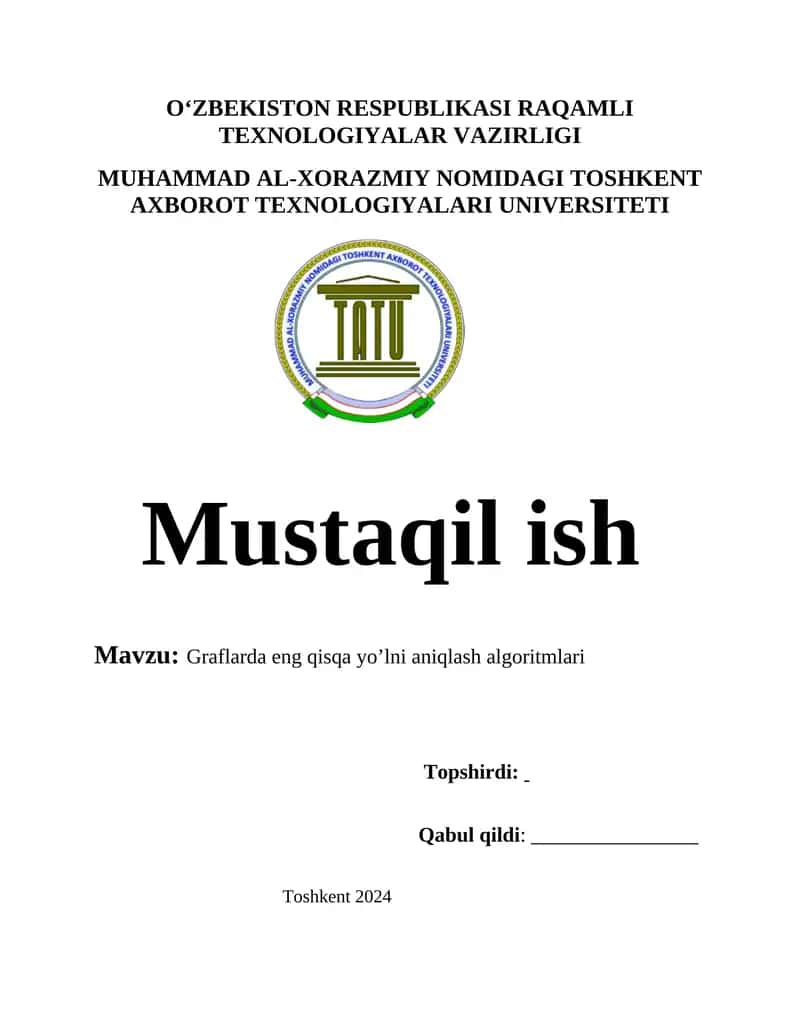 Algoritmlarni loyihalash