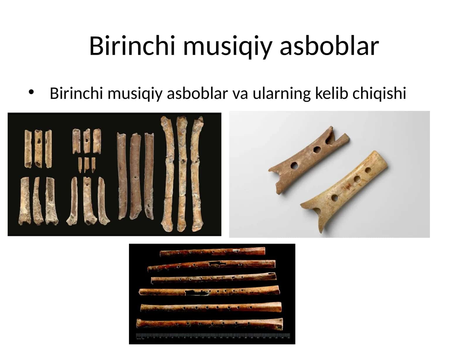 Birinchi musiqiy asboblar