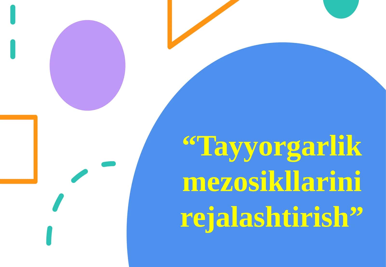 Tayyorgarlik mezosikllarini rejalashtirish